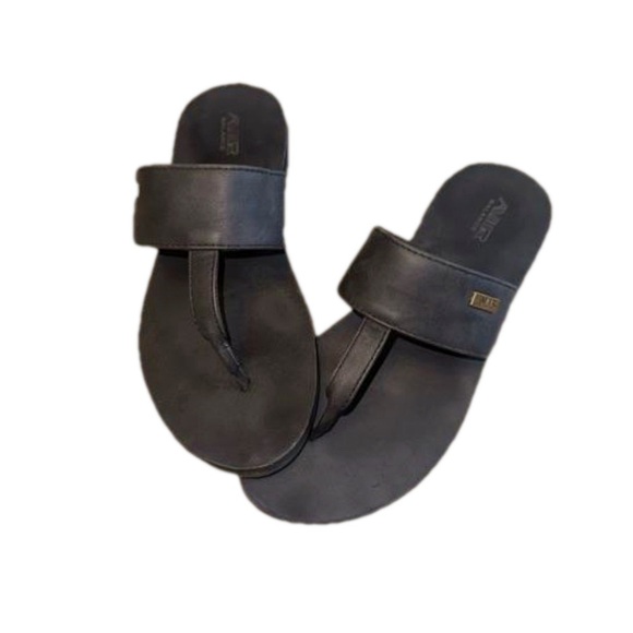 Air Balance Beach Black Thong Foam Flip Flops - Picture 1 of 8